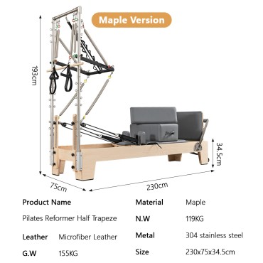 Pilates Reformer Half Trapeze